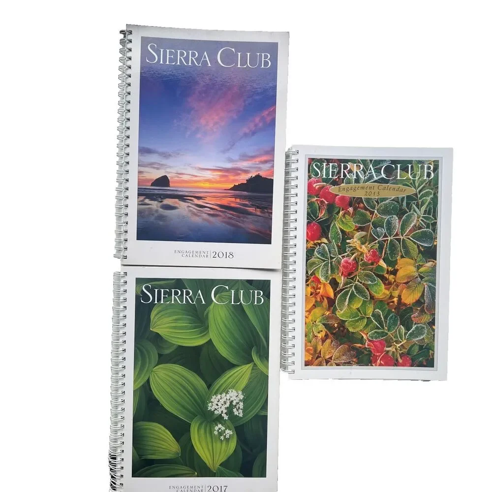 Lot of 3 Sierra Club Engagement Calendars 2013 2017 2018 Nature Photography